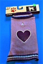 NEW purple sweater with heart. Size XS